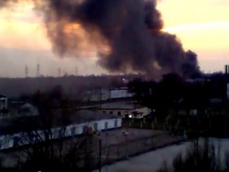 В Кривом роге сгорели пять танков украинской армии